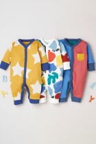British NEXT childrens clothing 22 autumn male and female baby does not wrap feet romper long-sleeved jumpsuit baby cotton romper 3 pieces