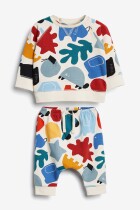 British NEXT childrens clothing pure cotton male and female baby color cartoon sweater pullover jogging pants big PP pants baby suit