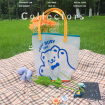 Puff fattening homemade womens bag transparent jelly bag Waterproof Beach Swimming Bag PVC Hand shopping bags