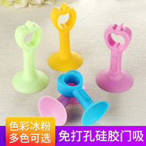 Xia Lan silicone door suction-free anti-collision pad toilet cushion plastic rubber door touch toilet top door stop