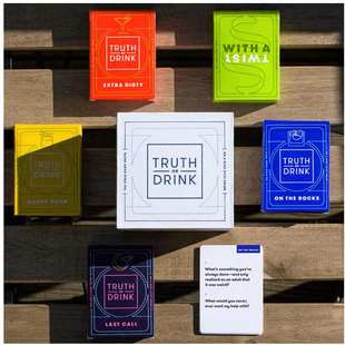 売れ筋の Truth or Drink 真実か飲み物の大人用パーティー ゲーム カード (英語)