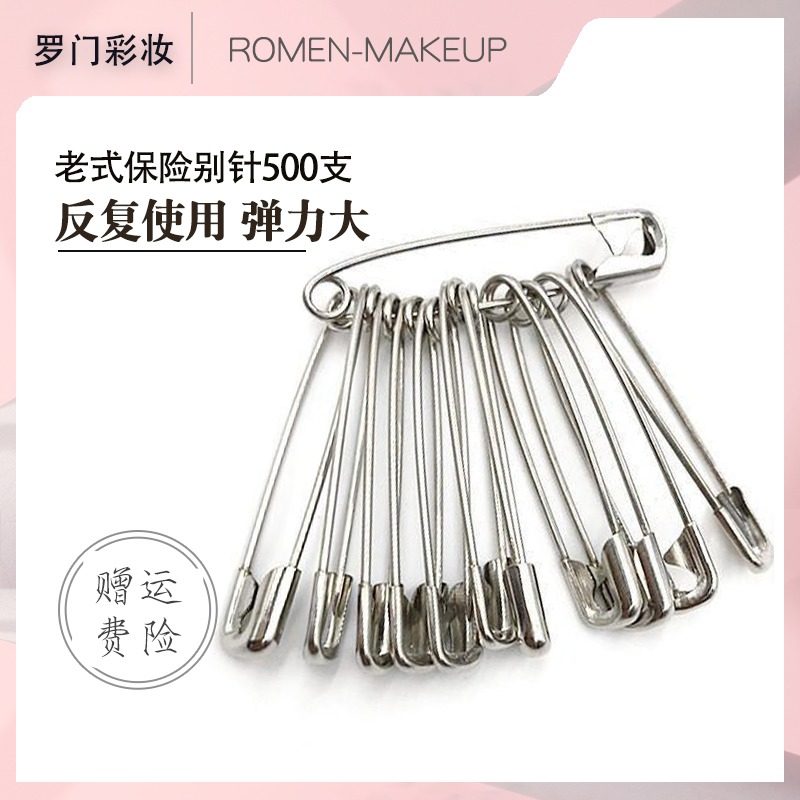 Makeup artist emergency fixed pin old safety clothing style for the shape of the wedding dress bride for the wedding