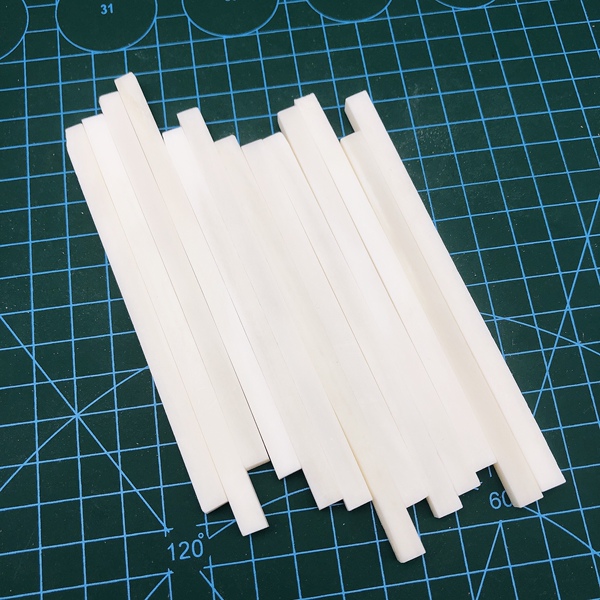 Cow Bone Strips 100×6×6mm Hairpin Ring-Shaped Needle Blanks Accessories DIY Carving Raw Materials Birdcage Musical Instrument
