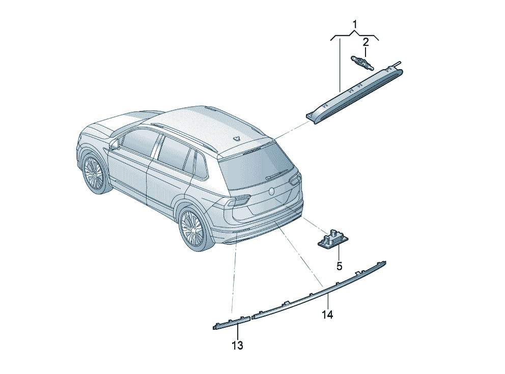 长安神骐T10新能源 电子设备 高位制动信号灯牌照灯反光器