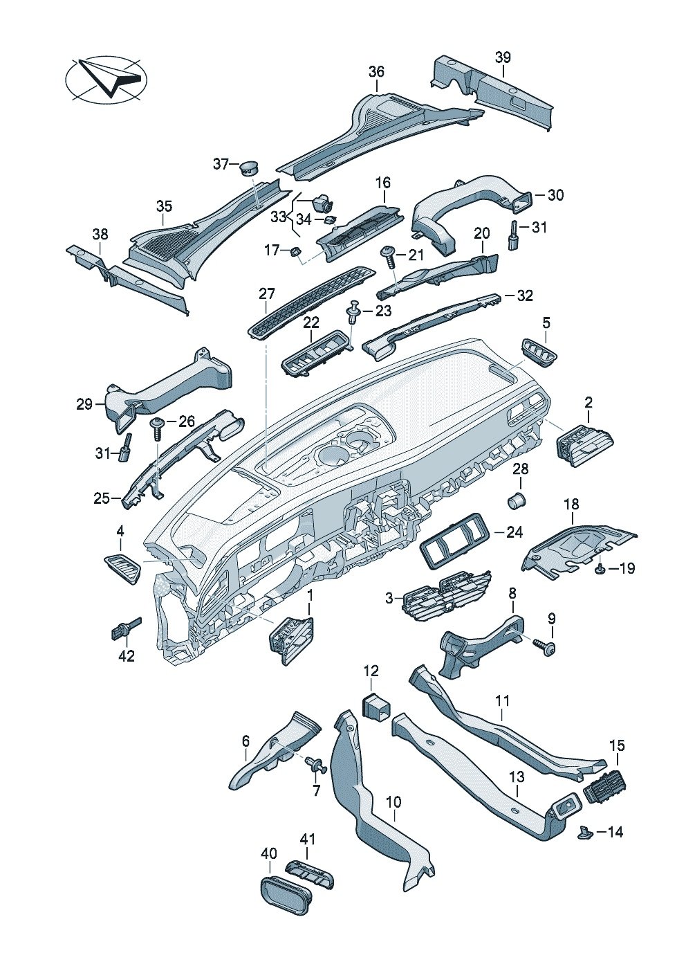 上汽大通MAXUS V90 车身 出风口通风管脱水器