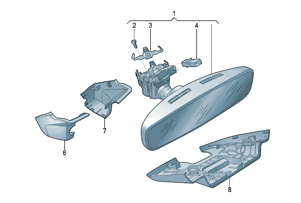 上汽大通MAXUS V90 车身 车内后视镜