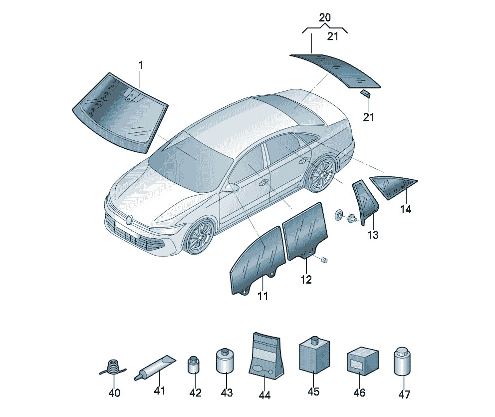 仰望R1 车身 挡风玻璃