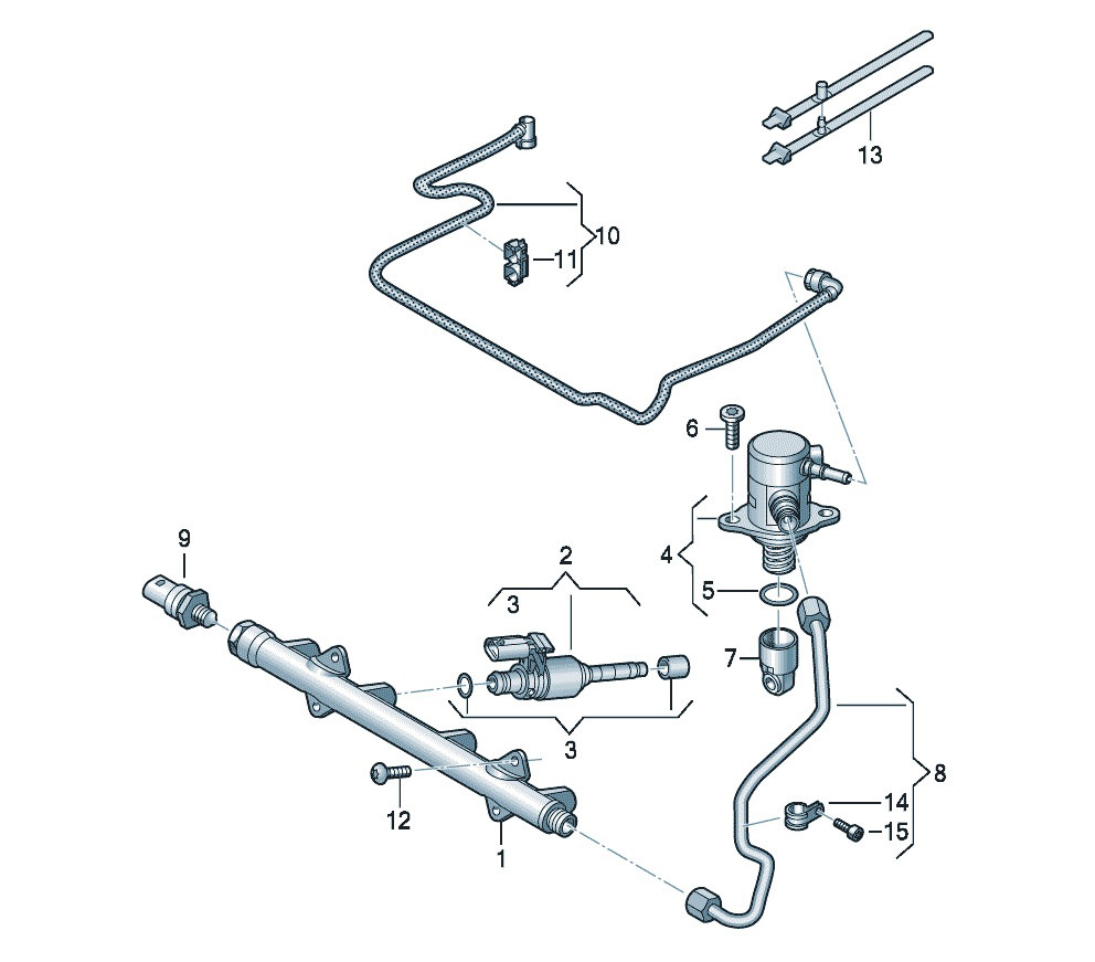 Dzire 发动机 燃油分配器