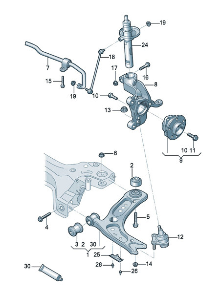V12 Vantage 前轴部分底盘件 配件