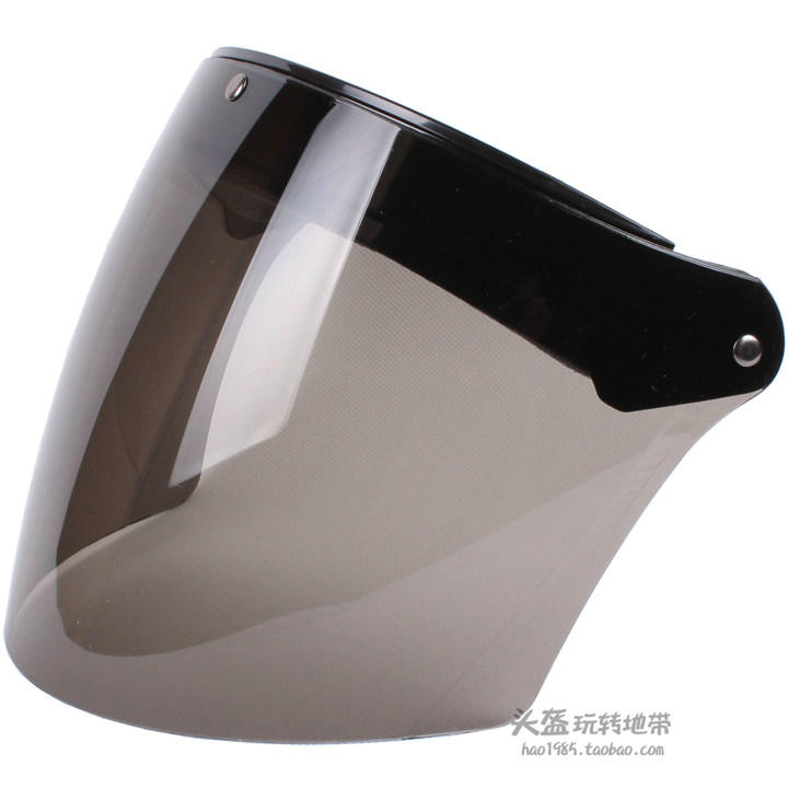 Taiwan Made in Japan No Visor Three Buttons of Safety Helmet Goggles 18 5CM Hatchproof UV Resistant UV Resistant Deep Tea