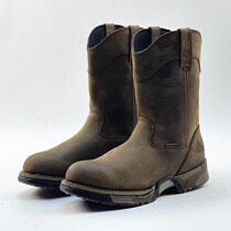 44 size 5 cowhide sleeve mens boots round toe cowboy boots knight riding boots monochrome