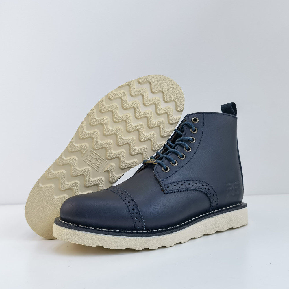 Upper Welfare Flat Bottom Middle Cylinder Short Boot Fashion Hiking Men's Boots Monolayer Inside And Outside Bull Leather Tooling Shoes All Season