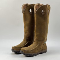 X new high cylinder Long boot Bull Leather Waterproof Comfort With Leather Boots Real Ingredients Good Stock Recommendation 41 41 42 44 5