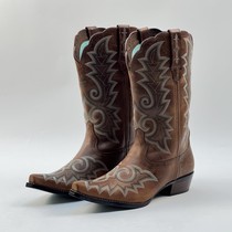 39 39 5 40 42 large code pointed west cowboy boots horseboots cowboy boots leather boots embroidery