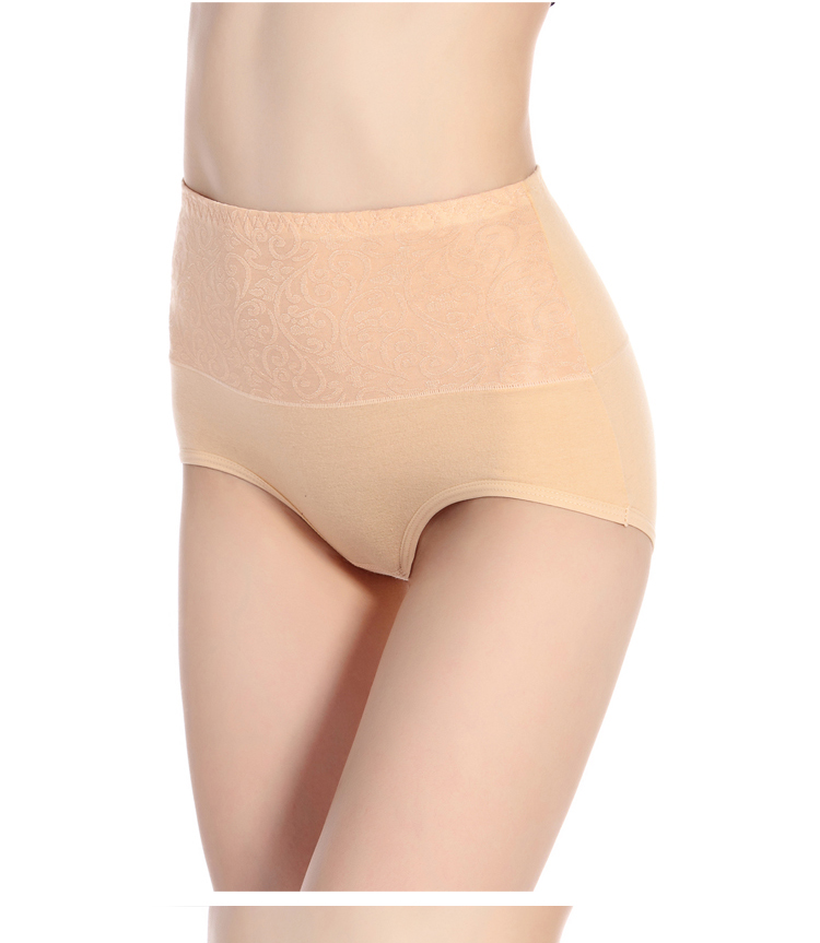 Đồ lót em gái mập mạp cỡ lớn cotton cao eo 200 cân bụng cao cơ thể định hình cotton trung niên đồ lót mẹ quần lọt khe nữ
