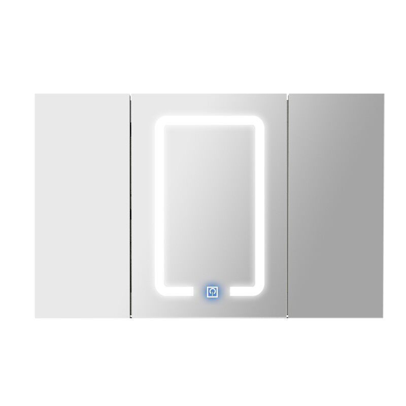 Stainless steel bathroom smart mirror cabinet wall-mounted defogging mirror powder room storage Bluetooth music multi-function dedicated