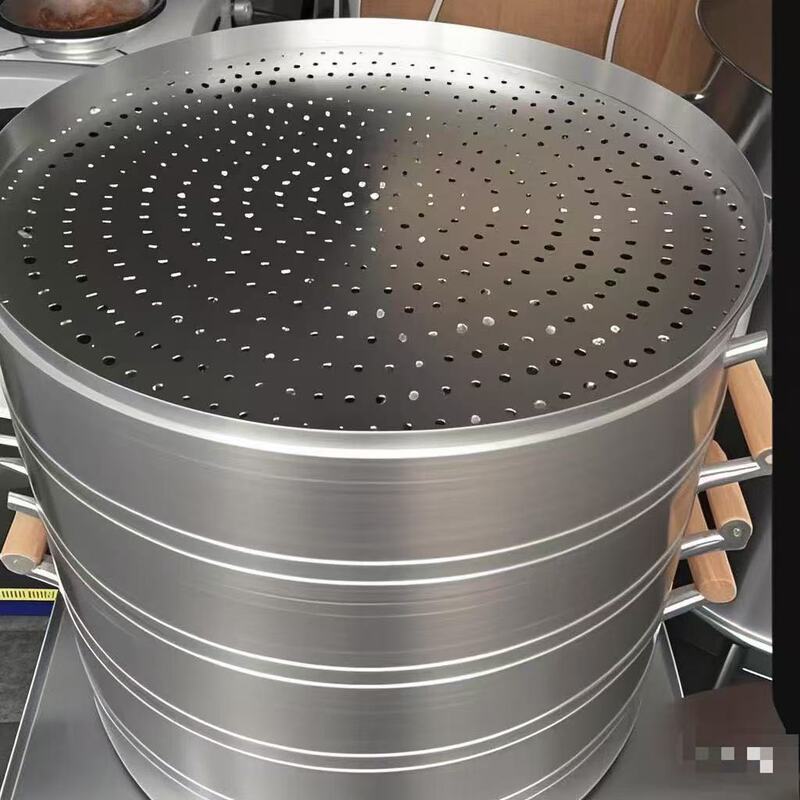 School Hotel Kitchen Type 50 Type 55 Aluminum Steamer Aluminum Alloy Steamer Basket for Steaming Buns and Bread Steamer Basket Steamer Tray Steamer Grid