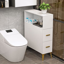 Solid wood multi - functional locker toilet side cabinet wall cabinet - cabinet floor - to - ground narrow cabinet
