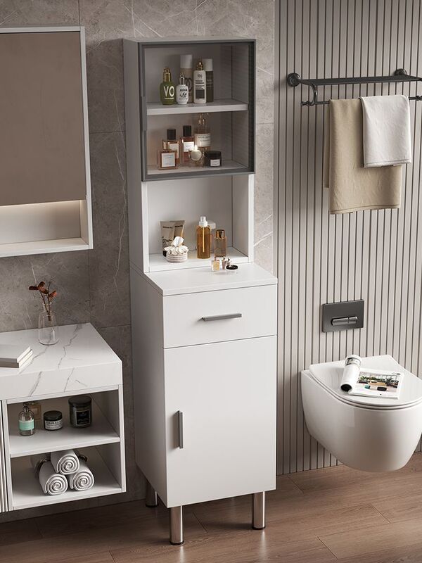 Solid Wood Bathroom Cabinet, Toilet Washbasin Cabinet, Storage Rack, Toilet Washstand Storage Cabinet, Storage Cabinet