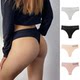 Women's mid-high waist, abdomen, buttocks, exercise, fitness thongs