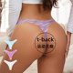 Ice silk one piece seamless sports fitness thong for women