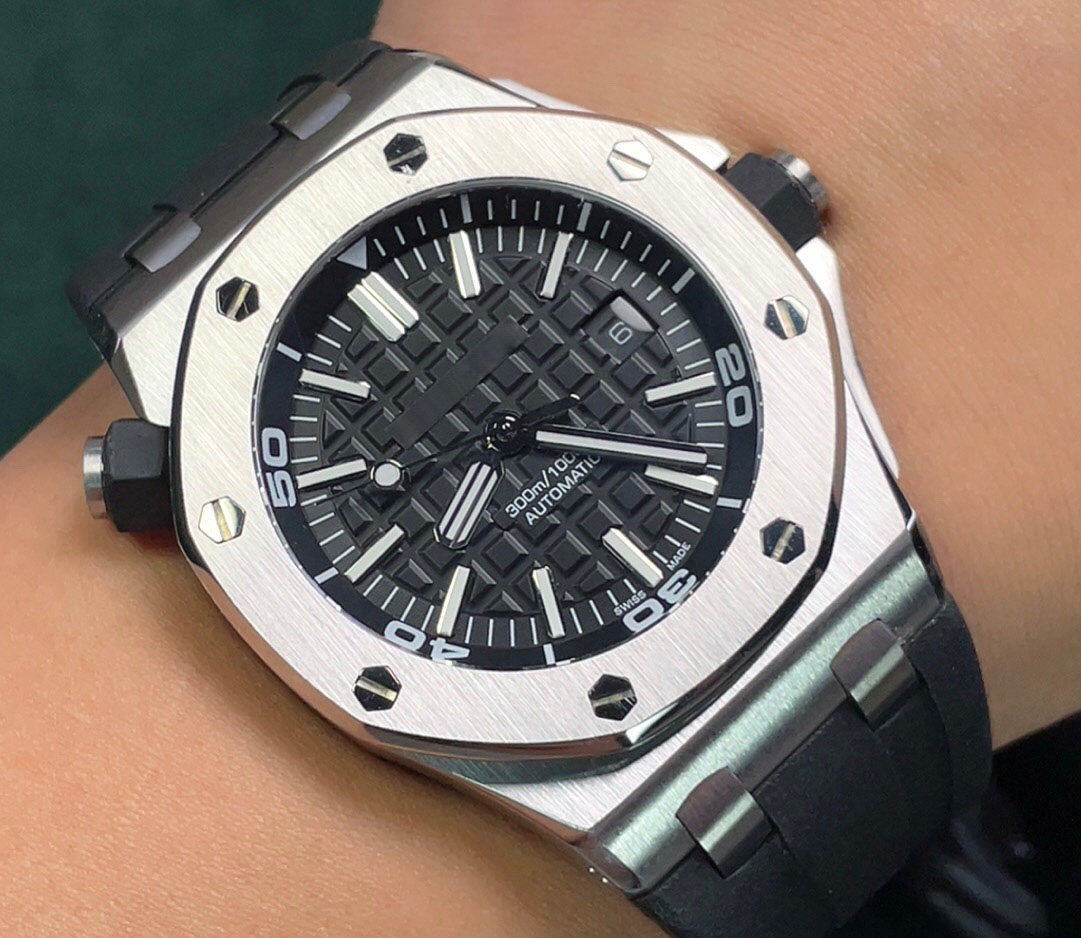 Applicable royal homo-style oak 15710 offshore type 15500 night light waterproof automatic mechanical male watch woman 26400-Taobao