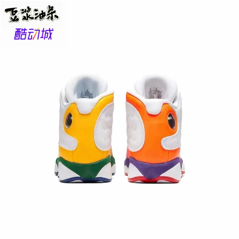 Air Jordan 13 AJ13 Màu cam Mandarin Duck Panda Màu khâu Giày bóng rổ Giày nữ CV0785-158 - Giày bóng rổ