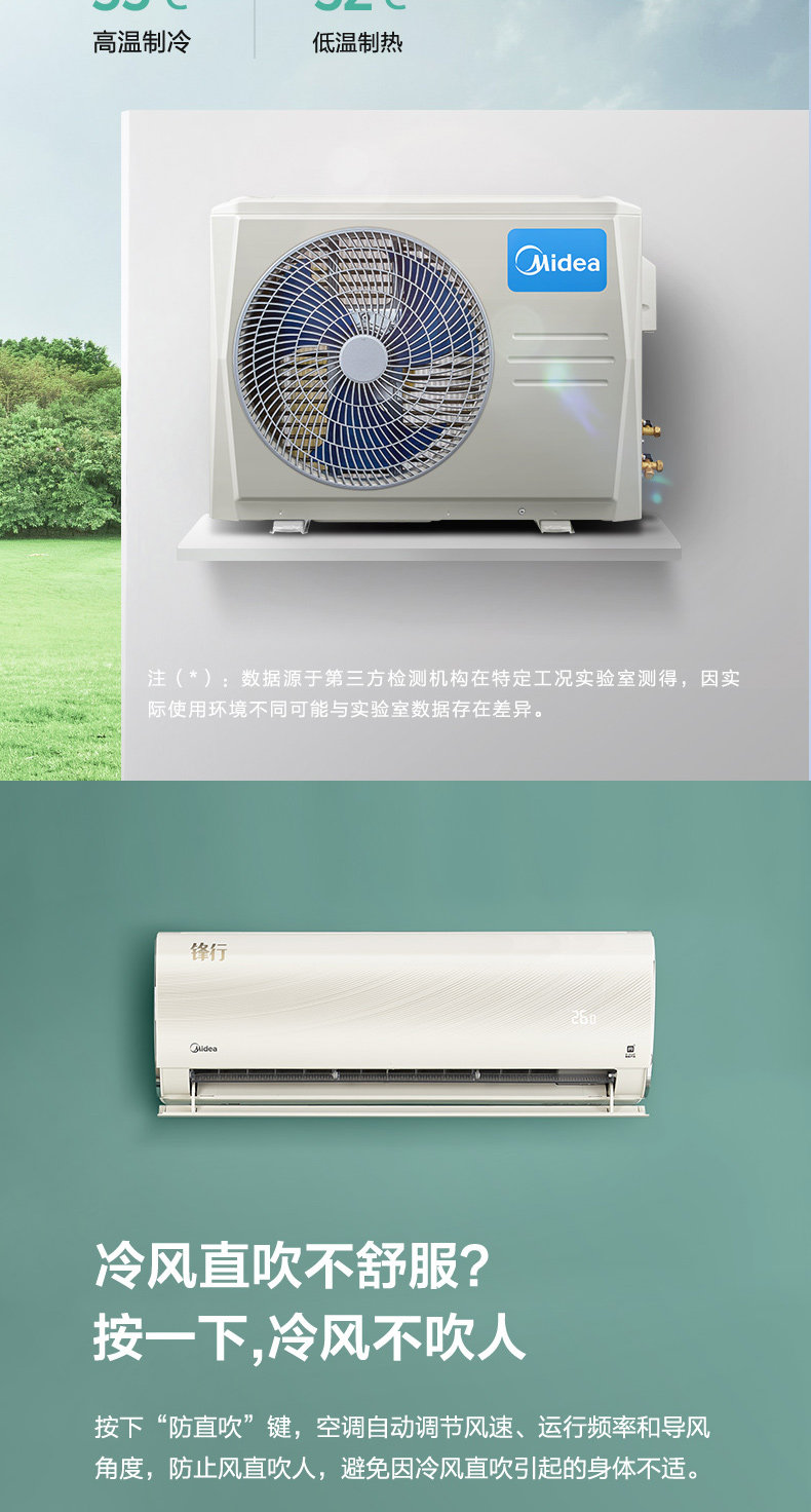 美的 锋行 大1.5匹 一级变频 挂机 图8