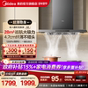 [Flagship New Product] Midea Range Hood for Kitchen Home Use, New European Style Top-Suction Ultra-Thin High Suction Inverter Set A8