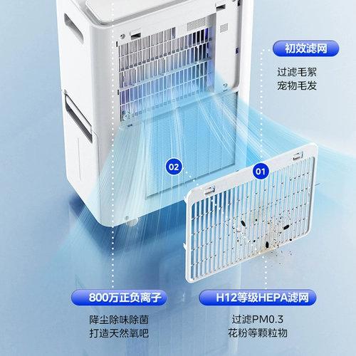 Осушитель Midea для сна, преобразователь частоты, свет, звук, 30 л, осушитель, очиститель воздуха, осушитель «два в одном», 30DI