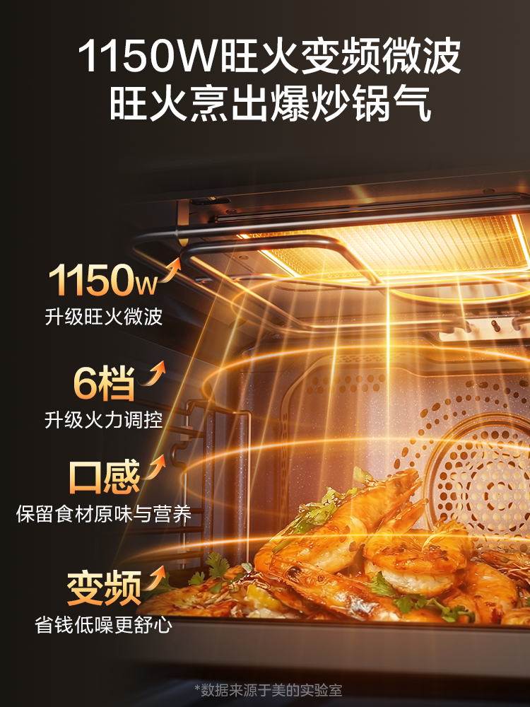 Midea Zhiweishan R6S second-generation micro-steaming and baking all-in-one machine built-in steaming oven microwave oven