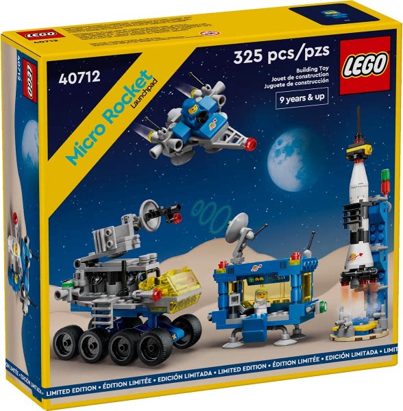 Совершенно новый конструктор LEGO Lego 40712 миниатюрная ракетная стартовая площадка space космическая серия, собирающая строительные блоки