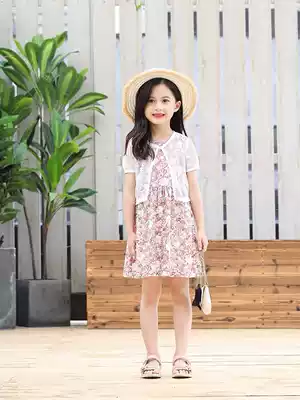 Girl princess summer outdoor small shawl with skirt Baby cloak Cloak thin children's waistcoat Infant jacket