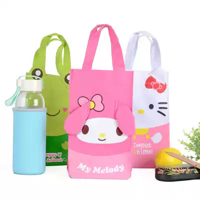 Three-dimensional cute cartoon thickened waterproof Oxford cloth water bottle bag handbag bag bag environmental protection bottle bag bag