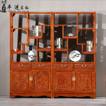 mahogany furniture hedgehog red sandalwood antique rack duobao pavilion partition rosewood shelf antique cabinet neoclassical