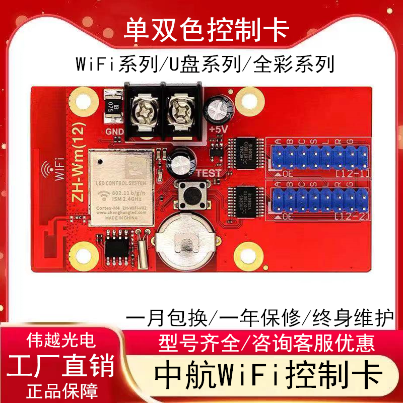 LED display ZH-Wm W1 W2 W3 W4 W5 W6 W7 Wn W0 WF AVIC mobile phone control card