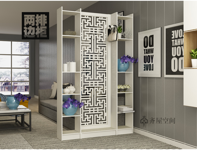 Vách ngăn phòng khách phong cách châu Âu đơn giản hiện đại nhà hàng vách ngăn tủ hiện đại tối giản đa chức năng trang trí tủ hai mặt - Màn hình / Cửa sổ vach ngan dep