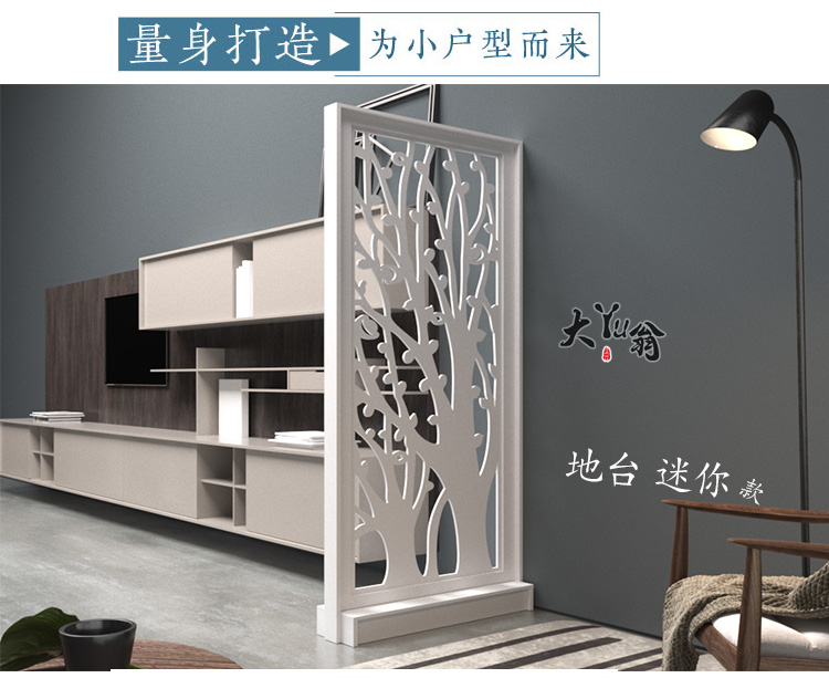 Vách ngăn kiểu châu Âu chạm trổ tủ hiên rỗng đơn giản hiện đại vách ngăn phòng khách trắng gấp màn hình hai mặt tiền sảnh - Màn hình / Cửa sổ vach ngan phong tho