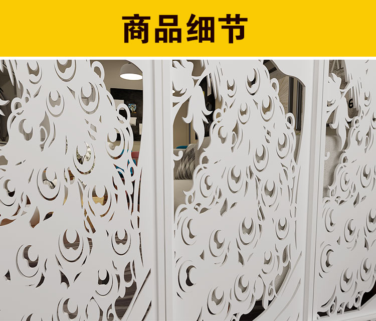 Căn hộ nhỏ phòng khách hiện đại Trung Quốc màn hình hiên phân vùng phòng ngủ gấp di động nền kinh tế chạm khắc màn hình ghế hiên - Màn hình / Cửa sổ bình phong gỗ