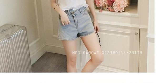 Mùa hè của phụ nữ Han Fan v-cổ chéo quần áo màu hồng ngắn tay học sinh Áo thun màu nửa rắn tay áo cẩn thận máy nhỏ áo phông ngắn tay