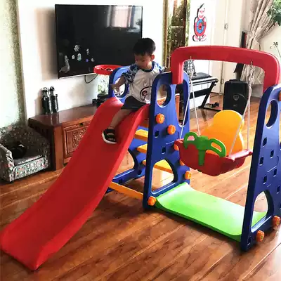 Children's indoor thick slide home combination kindergarten multifunctional slide baby swing ocean ball pool