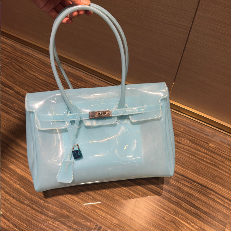 Jellybirkin Kelly Bag 2026 Summer New Model Kiiikiii Same Style Jelly Bag Tote Bag Shoulder Bag