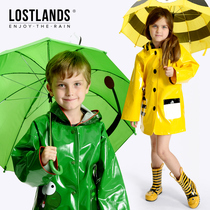 Europe and the United States are of high quality boys and girls cartoon children's raincoats and raincoats with students' rain shoes baby umbrella boots