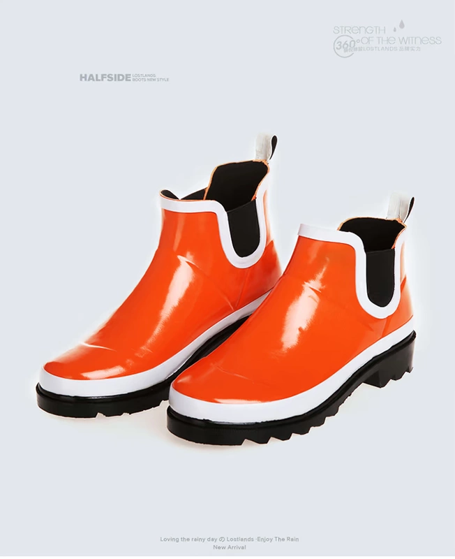 Giày ống ngắn của phụ nữ đi mưa cao su không ống ủng cao su - Rainshoes