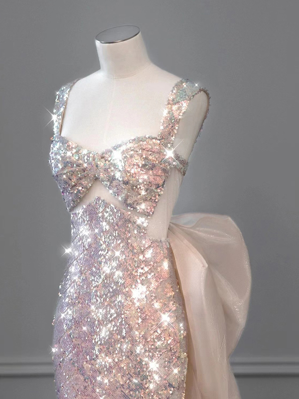 Mermaid | Sexy Fishtail Evening Dress for Annual Meeting Host, High-End Banquet, Magical Dance Dress, Bride's Wedding Toast Dress