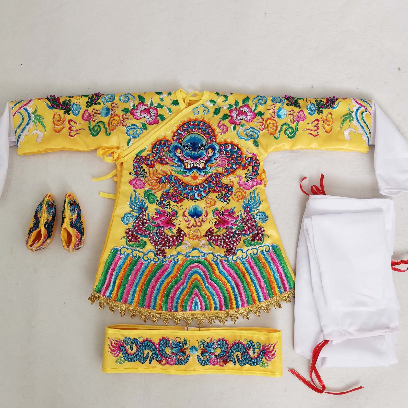 Tianlong Embroidery Plane Embroidery Mazu Soft Body Robe Lord Emperor Wulong Dragon Robe Soft Clothes Including Underwear Belt Shoes