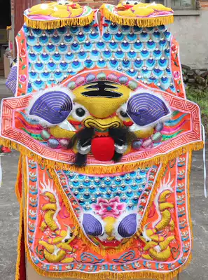 Religious Tianlong embroidery Floating embroidery Taiwan electric music three prince armor convex embroidery opening store celebration performance Youshen armor