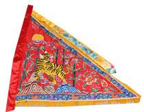 Sky Dragon Embroidered 5 Color Order Flag Triangle Double-sided Tiger Flag Length 1 m 2 High 1 m 2 Custom