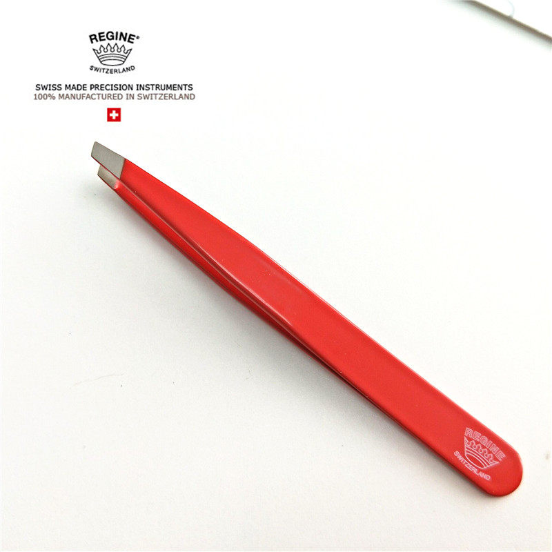 REGINE Seal of Switzerland Stainless Steel Clamp Raised Eyebrow High Precision Diagonal Opening of the Eyebrow Tweezers Manufacturer Direct Marketing