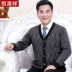 Mùa xuân và mùa thu Nam chính hãng Áo len cardigan trung niên Áo len nam trung niên dành cho nam